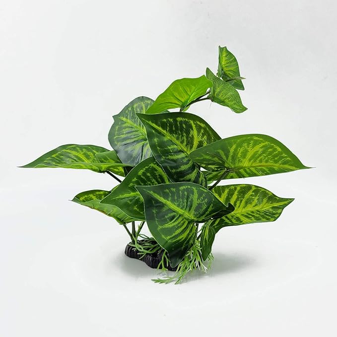 CNZ® Aquarium Fish Tank Green Lifelike Underwater Plastic Plant Aquatic Water Grass Decor (Small, 9-inch)-PawvioPets