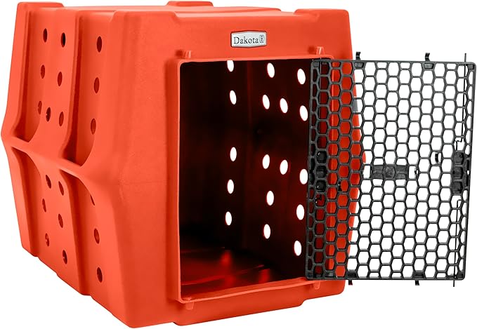 Dakota 283 Crate - Canine Rough and Tough Economy Kennel (Orange, Intermediate)-PawvioPets