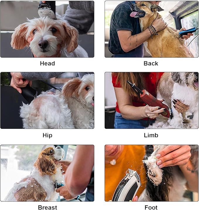 Detachable Pet Dog Clipper Blades, Compatible with Size-7FC Cut Length 1/8"(3.2mm), Most Oster A5, KM Series Clippers,Made of Stainless Steel Blade 1Pack-PawvioPets