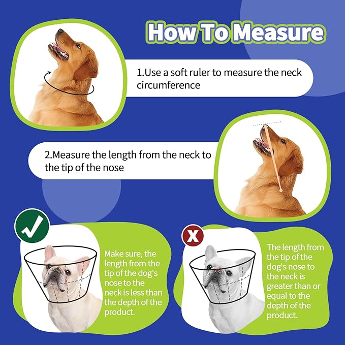 Dog Cone Collar Soft Cone for Medium Dogs After Surgery Adjustable Elizabethan Collar for Dogs to Stop Licking Wounds, Biting Stitches Professional Pet Recovery Cones E-Collar for Dog-PawvioPets