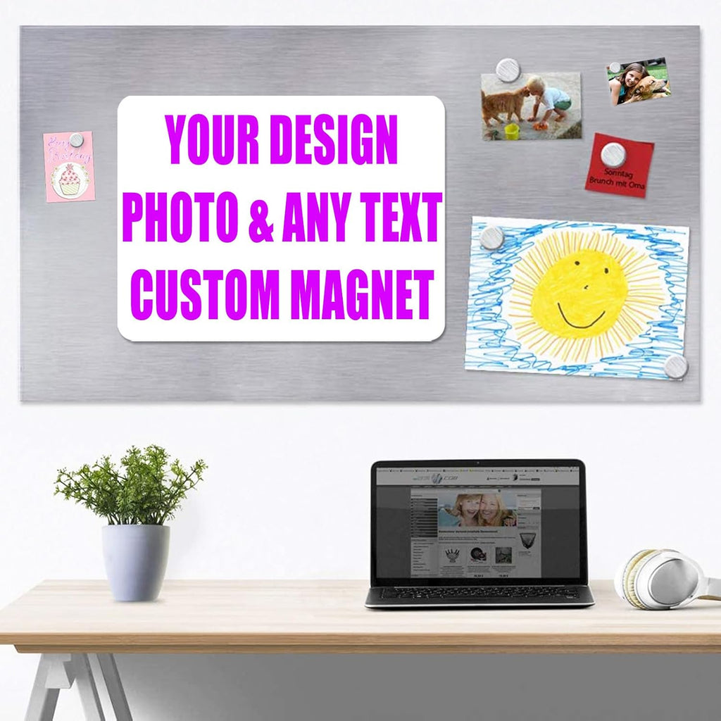 KETABAO – 15" Square Custom Refrigerator and Car Photo Magnets - Personalize with Photos of Your Home, Office and Vehicle