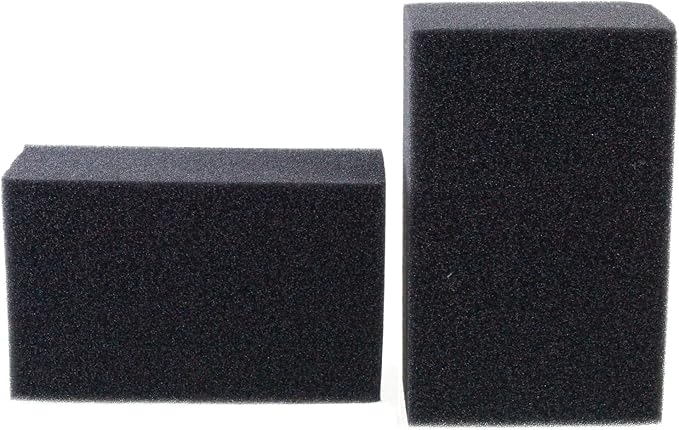 AQUANEAT 2 Pack Aquarium Bio Sponge Filter Media Pad Cut-to-Size Open Cell Foam Sheet for Fish Tank Sump (7.5" x 4.7" x 2.75")-PawvioPets