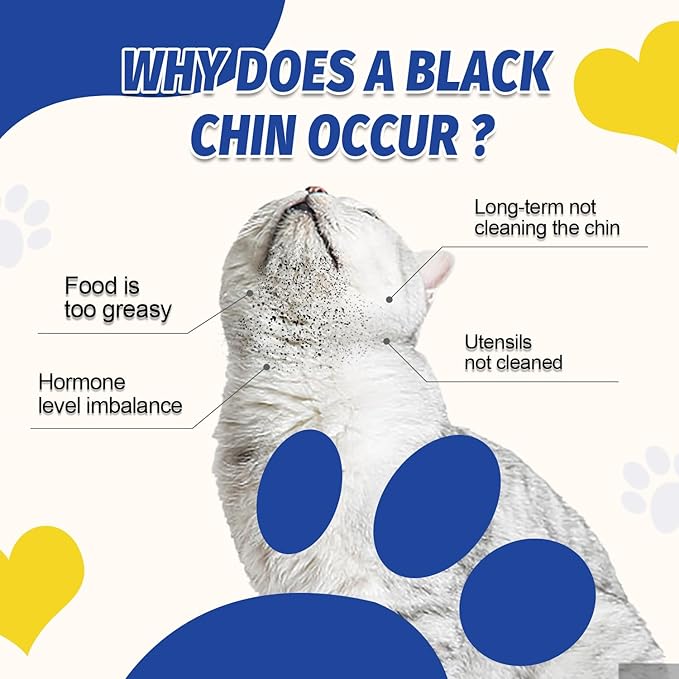 Cat Black Seed Cleaner,Remove Cat Chin Blackheads,Cat Acne Chin Treatment,2-in-1 Wash and Brush,Cruelty-Free and Freshness 5.07 fl.oz-PawvioPets