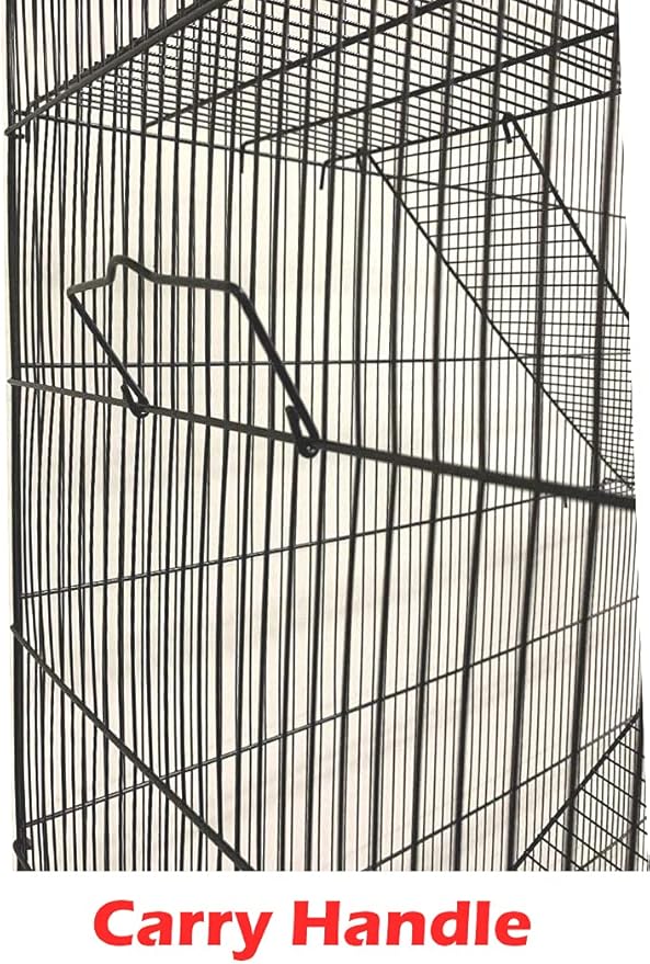 Extra Large 4-Floors with Tight 3/8-Inch Bar Spaing for Ferret Chinchilla Sugar Glider Rats Mice Hamster Gerbil Squirrel Rodent Degu Dagus Small Animal Critter Cage-PawvioPets