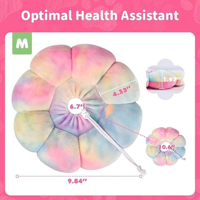 Dog Cat Surgical Recovery Cone Dog Protective Collar, Pet Recovery E-Collar Soft Neck Cone to Stop Licking Wound for Cats & Kittens Small Dog After Surgery-PawvioPets