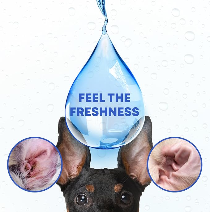 Ear Cleaner Drops & Wash Solution for Cats and Dogs – Gentle Ear Hygiene, Wax Removal & Odor Control for Pets-PawvioPets