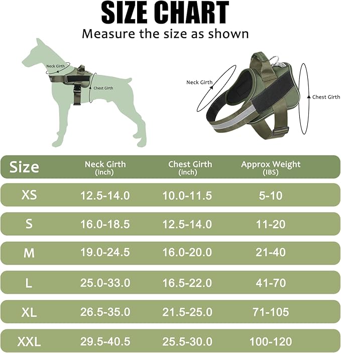 Bolux Dog Harness, No-Pull Reflective Dog Vest, Breathable Adjustable Pet Harness with Handle for Outdoor Walking - No More Pulling, Tugging or Choking-PawvioPets