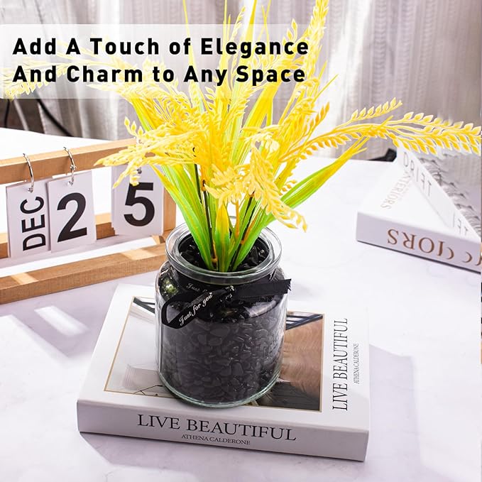 3 Lb Black Obsidian Crushed Stone Crystal Chips Bulk, Betta Fish Tank Gravel Rocks Irregular Shaped Marbles Pebbles for Aquarium, Vase Fillers, Succulent Plants Decor-PawvioPets