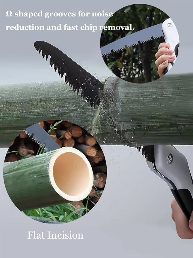 4 Piece Gardening Scissors Folding Saw and Pruner Set Sharp Hand Garden Clippers Set with Folding Pruner Saw-PawvioPets