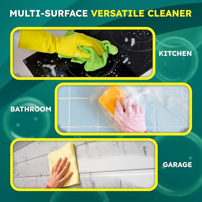 All-Purpose Cleaner & Degreaser – Heavy-Duty Grease & Stain Remover for Home, Kitchen, Garage & Industrial Use, Surface-Friendly, Cuts Through Tough Dirt – 1 Gallon (4 Pack)-PawvioPets