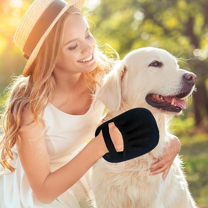 Electrostatic Pet Hair Removal Glove, Reusable Static Removal Gloves for Pets Hair, Versatile Pet Grooming Gloves for Couch, Furniture, Carpet, Car Seat-PawvioPets