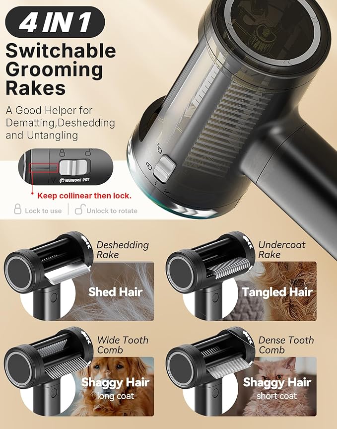 5-in-1 Cat Hair Brush & Gromming Rakes, Cat Steam Comb for Long or Short Haired Indoor Cats, Dog Hair Spritz Comb for Deshedding and Untangling, Pet Brush for Dog Kitten Rabbit Massage-PawvioPets