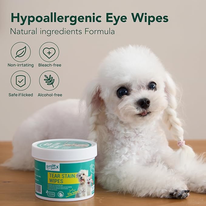 Dog Eye Wipes, Gentle Eye Wipes for Dogs & Cats, Pet Eye Cleaner Wash Removes Discharge, Crust, Debris, and Gunk (200, Unscent)-PawvioPets