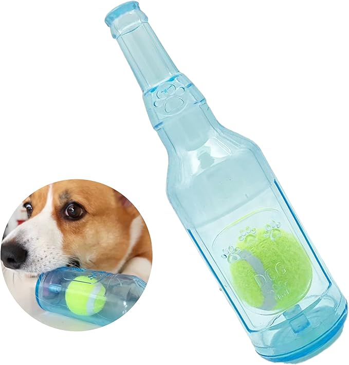 Dog Squeaky Floating Toy for Small Medium Large Dogs Training Fetch Indestructible Dog Chew Toys Indoor Pool Beach Outdoor Pet Supplies Blue S-PawvioPets