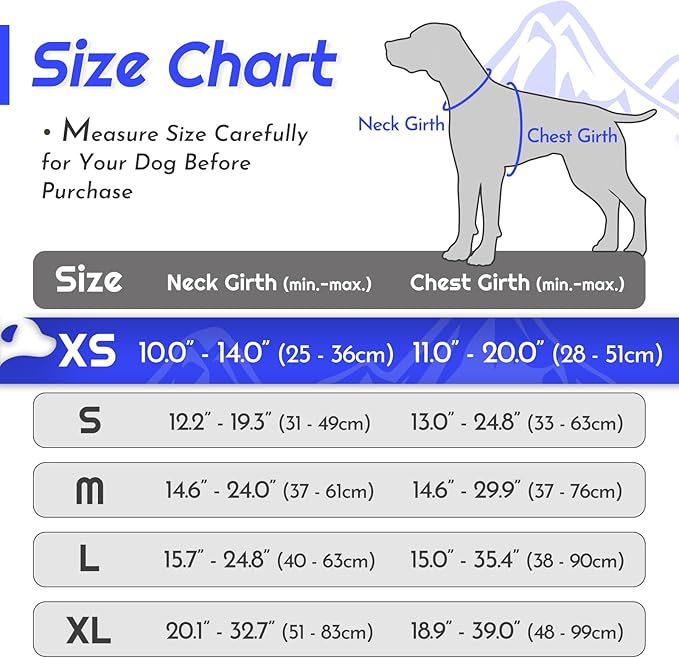 Eagloo Small Dog Harness No Pull, Service Vest with Reflective Strips and Control Handle, Adjustable and Comfortable for Easy Walking, No Choke Pet Harness with 2 Metal Rings, Blue, XS-PawvioPets