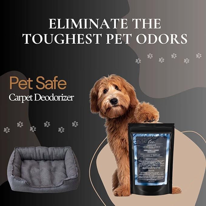 Cold Water Carpet Freshener Powder 16 oz | Powerful Odor Eliminator for Home | Upholstery Deodorizer | Carpet Deodorizer | Pet Urine | Cat Litter Box | Cold Water Fragrance.-PawvioPets