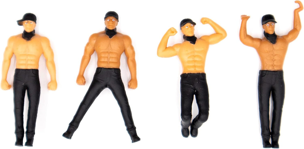 NPW Ladies Night Drink Markers, Original Drinking Buddies & Wine Glass Charms for Family Get Together & More, Bachelorette Party, Novelty Gifts, Magic Mike (4 Count)