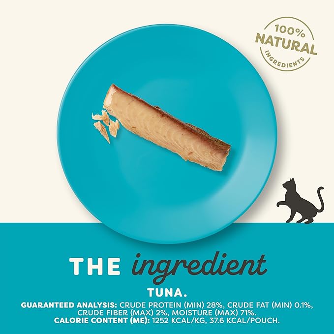 Applaws Natural Cat Treats, Grain-Free, High-Protein Whole Tuna Loins, Single-Ingredient Healthy Snack for Cats (12 x 1.06 oz Loins)-PawvioPets