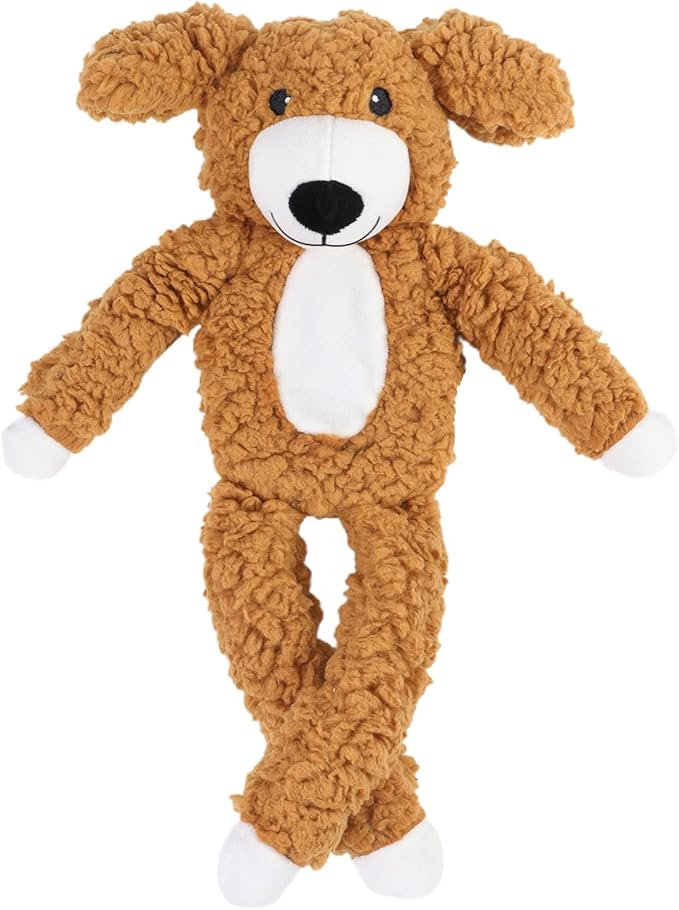 DODODOLA Dog Toys Plush Partial Stuffing Puppy Chew Toys for Teething Soft Squeaky Dog Toy to Keep Them Busy for Small Medium Big Large Dogs Pet-PawvioPets