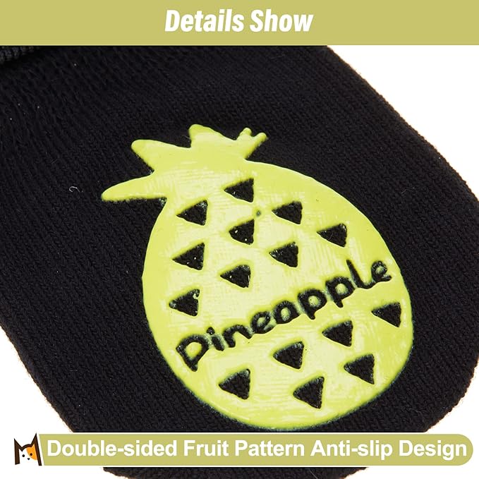 BEAUTYZOO Anti-Slip Dog Socks,Dog Shoes for Hot/Cold Pavement,Paw Protectors with Grips 3 Pairs for Puppy Small Medium Large Senior Old Dogs,Dog Socks to Prevent Licking and Hardwood Floor Protection-PawvioPets