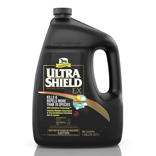 Absorbine UltraShield EX 128oz Insecticide, Kills & Repels Flies, Mosquitoes, Ticks, Fleas, Lice, Use on Horses, Dogs, Premises-PawvioPets