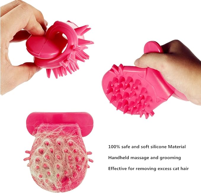 Cat Brush Shedding Grooming, Soft Massage Cat Tongue Brush, Licking Your Cat Like a Mama Cat to Comfort, Surprise Pet Gifts-PawvioPets