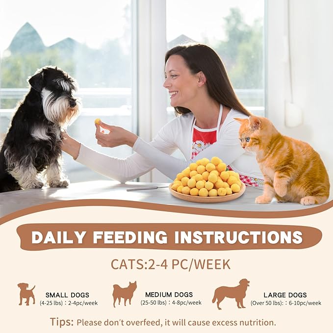 Freeze Dried Cat and Dog Treats, Limited Ingredient Quail Egg Yolk Healthy Tasty Snacks for Training (4.6 Ounce)-PawvioPets