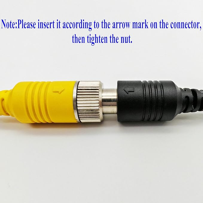 Bus Truck Vehicle Backup Cameras Wide View Angle cab cam Rearview Reverse Waterproof Night Vision 4 PIN Cam for Travel Trailer/Pickup/Van/RV Camper/Motor Home (12V,package not include extension cable)-PawvioPets