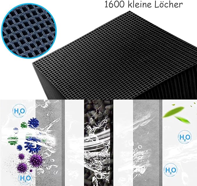 4 PCS Aquarium Cube Filter, Activated Carbon Aquarium for Ponds,Fish Tank,Stock Tank for Horses,4X4X2 Inch，eco Aquarium Water Purifier Cube.-PawvioPets