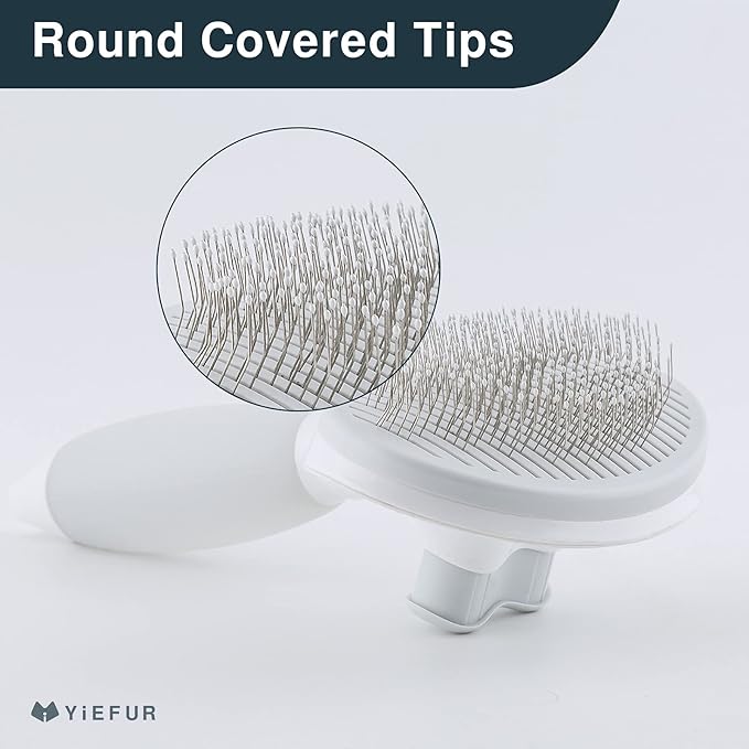 Cat Hair Brush,Cat Brush for Shedding,Soft Silicone Self Cleaning Brushes for Short and Long Haired Cats for Grooming and Shedding-PawvioPets