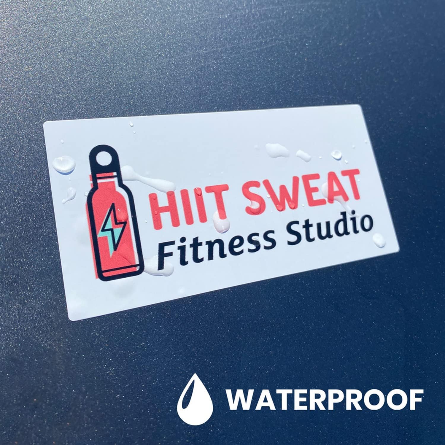 Custom Logo Stickers for Business, Personalised Logo Labels - Any Shape, Waterproof Vinyl Glossy Stickers for Branding & Packaging