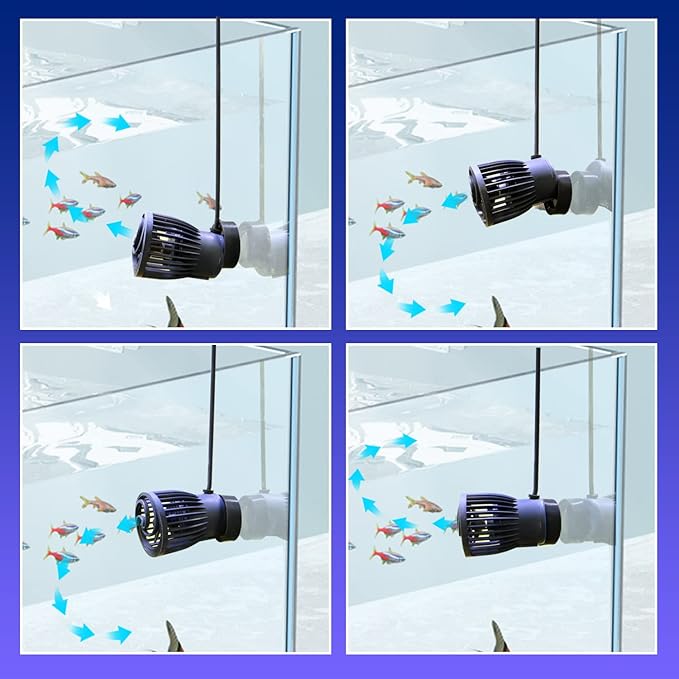 CONQUERALL 520-2600GPH 15W Wave Maker for Aquarium 24V DC Fish Tank Wave maker Sine Wave Technology Large Flow and Ultra Quiet Suit for Freshwater and Saltwater-PawvioPets