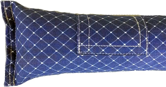 15" Cat Kicker Toy with Refillable Catnip Pocket (Navy) - Filled with Premium Canadian Catnip-PawvioPets