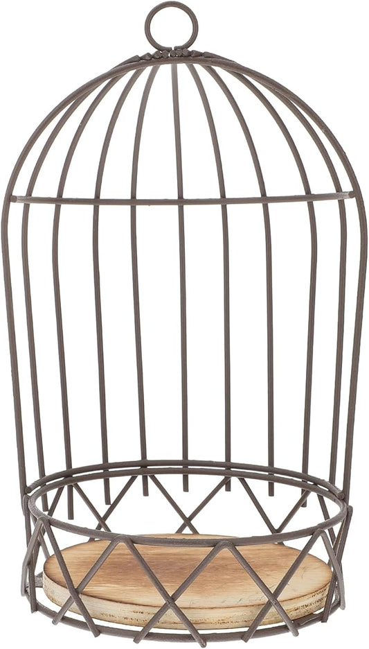 Farmhouse Birdcage Candle Holder Bird Cage Decor Lanterns Decorative Metal Candlestick Vintage Bird Cage Planter Holder Tealight Hanging Birdcage Lantern Flowerpot for Wedding Table Decor-PawvioPets