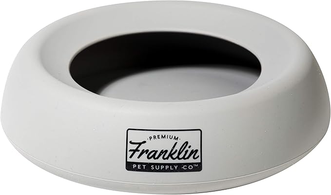 Franklin Pet Supply Co. Co. Spill Proof Pet Bowl - No Splash Travel Water + Food Dish for Dogs + Cats - Portable - 16 oz. - BPA Free-PawvioPets