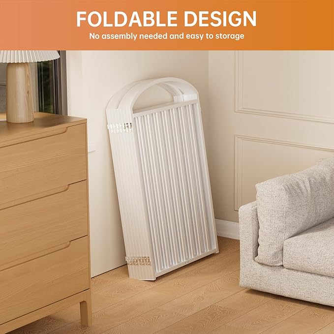 8 Panles Full Matel Freestanding Dog Gates with Door, 192"Extra Wide 36"Tall Free Standing Dog Pet Gate for Indoor & Outdoor. Foldable Pet Fences for Doorways, House, Stairs, Porch, Deck, Yard-PawvioPets