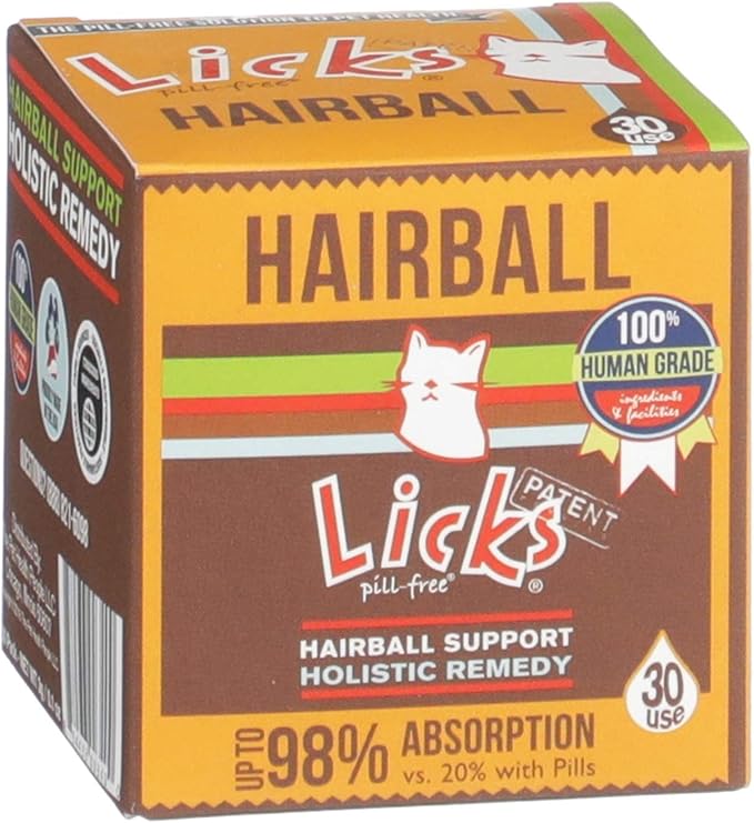 Cat Hairball Support - Cat Grooming Supplies Remedy - Beeswax & Cod Liver Oil Hairball Control - Skin Supplement - Gel Packets - 30 Use-PawvioPets
