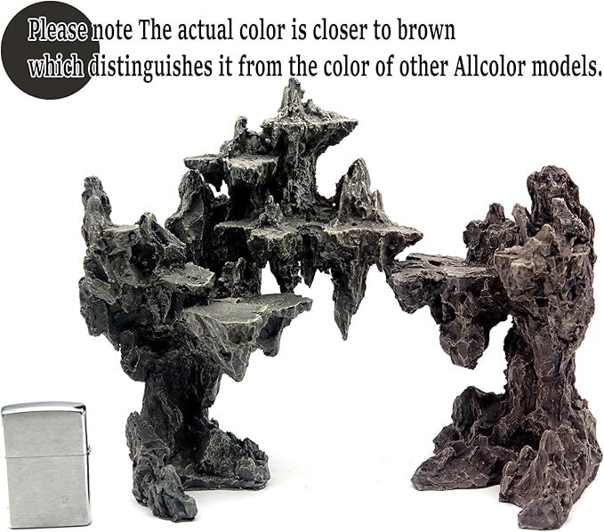 Fish Tank Decor Rocks.Aquarium Decoration Model.Easy and Quick Solution for Aquascaping.(Elf Island)-PawvioPets