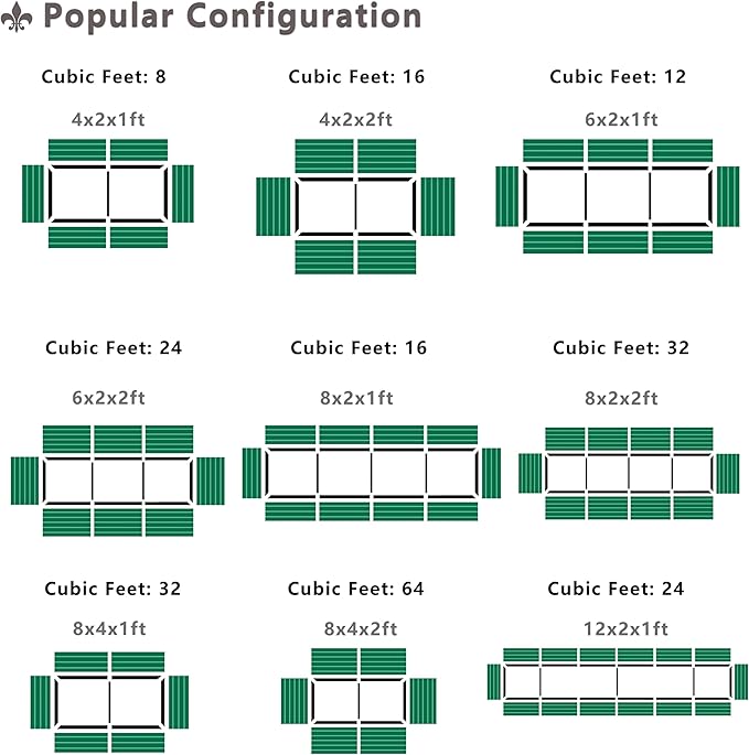 EKX 8x2x2FT Galvanized Raised Garden Bed, Raised Garden Bed Kit-Metal Planter Box Outdoor,Planting for Vegetables, Fruits,Herbs, Flowers-Slive-PawvioPets