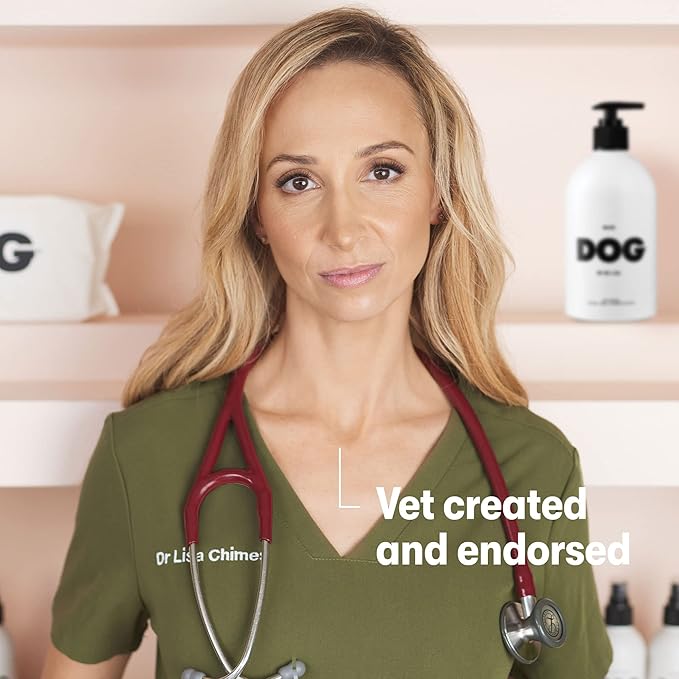 DOG by Dr. Lisa - Wash - Natural Dog Gentle Cleanser - for Baths, Showers - Plant-Based Essential Oils - Vegan - 16.9oz-PawvioPets