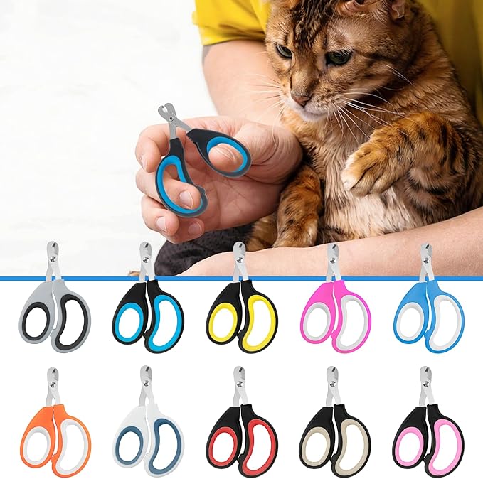 20 Pcs Cat Nail Clipper Bulk Kitten Claw Trimmer Pet Nail Cutter Claw Care for Cats, Kittens, Bunny, Puppy, Rabbit, Gatos, and More-PawvioPets