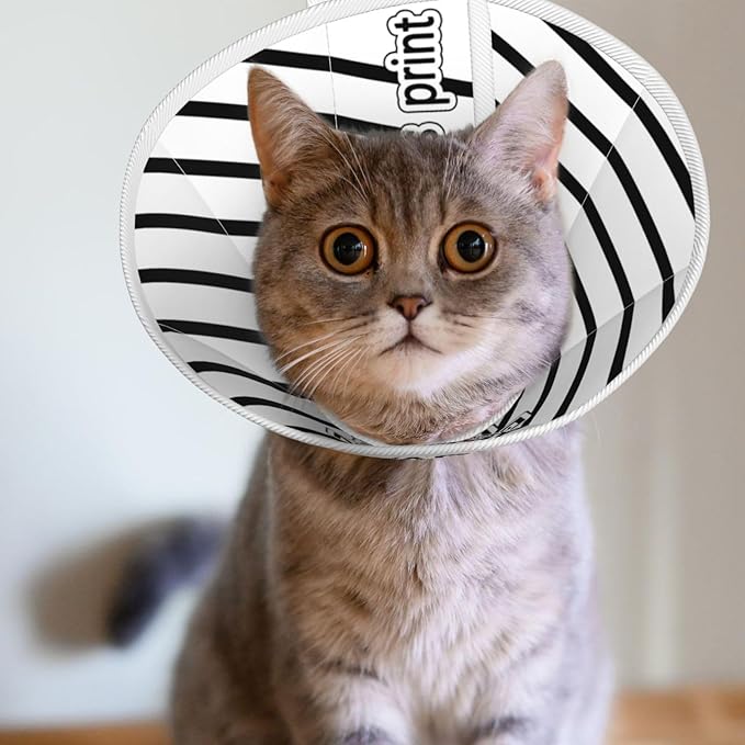 Custom Cat Recovery Suit Kit Lick Prevention Pet Recovery Collar for Wound Care Safety Elizabethan Collar-PawvioPets