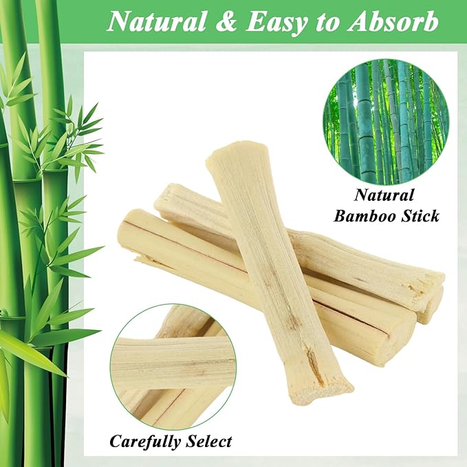 1000g/2.2lb Bamboo Chews for Rabbits, Rabbit Sticks Rabbit Chew Toys Bunny Chew Toys, Molar Treats for Small Animals, Hamsters, Chinchillas, Guinea Pigs, Natural Teeth Grinding Toys-PawvioPets