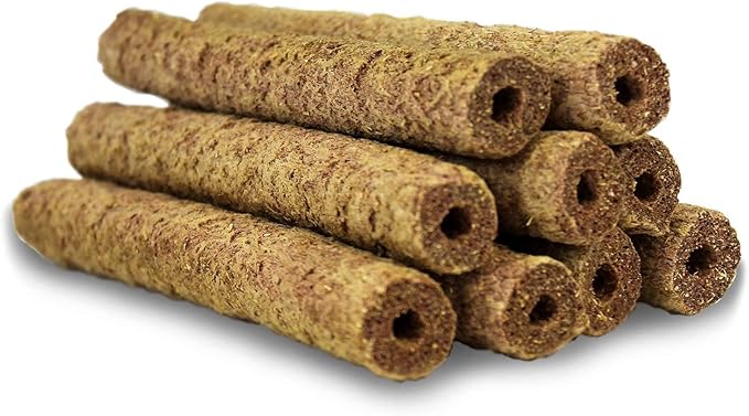 Apple & Oat Puff Sticks (6 oz.) - Healthy Natural High Fiber Chew Treat Made with Oat Hay - Rabbits, Guinea Pigs, Hamsters, Chinchillas, Degus, Prairie Dogs, Squirrels, Skunks, Opossums, Small Pets-PawvioPets
