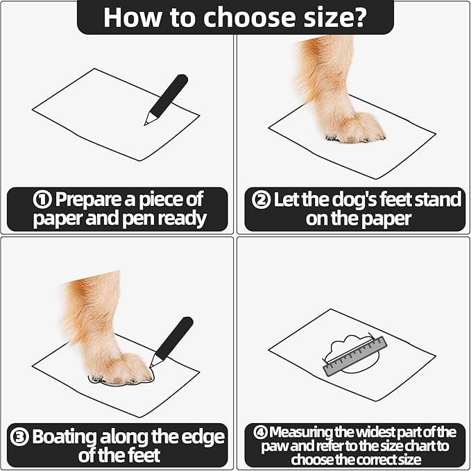 Dog Shoes for Medium Dogs, Large Dog Boots for Winter Snow, Hot Pavement, Dog Booties & Paw Protectors Size 3-PawvioPets