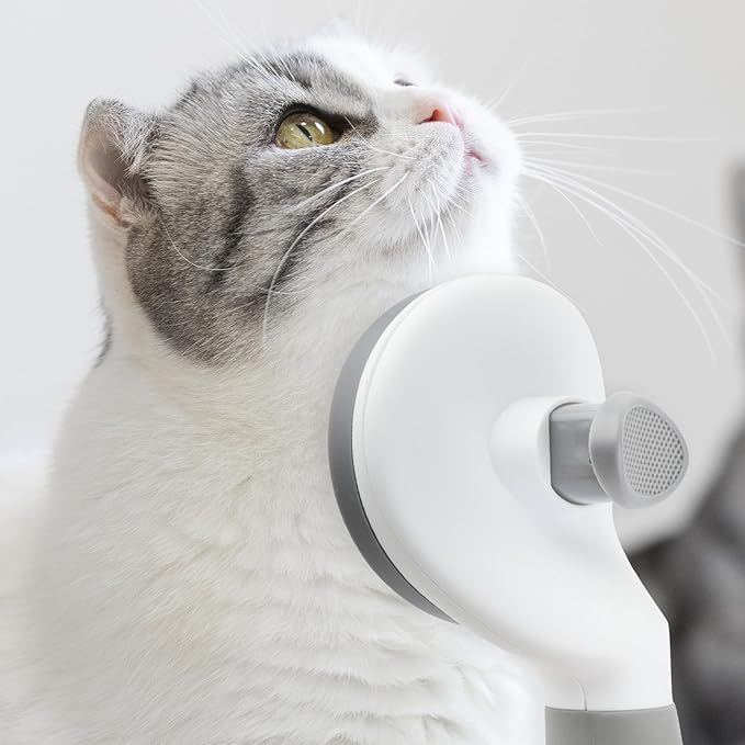 Cat Brushes for Indoor Cats, Dog Brush for Shedding with Metal Cat Comb, Self Cleaning Pet Hair Brush with Release Button for Grooming Kitten(Dark Grey)-PawvioPets