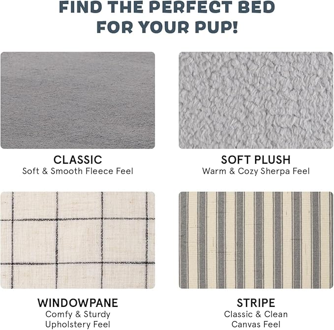 Barkbox Orthopedic Dog Bed | Comfortable Memory Foam Mattress for Joint Relief | Head and Neck Support Waterproof with Non Skid Bottom | Calming Durable Bed with Washable Cover | Small, Navy-PawvioPets