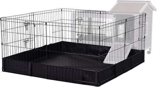 Aivituvin Rabbit Pen Indoor Bunny Pet Playpen Large Guinea Pig Outdoor Exercise Run Pet Enclosure-Playpen ONLY-PawvioPets