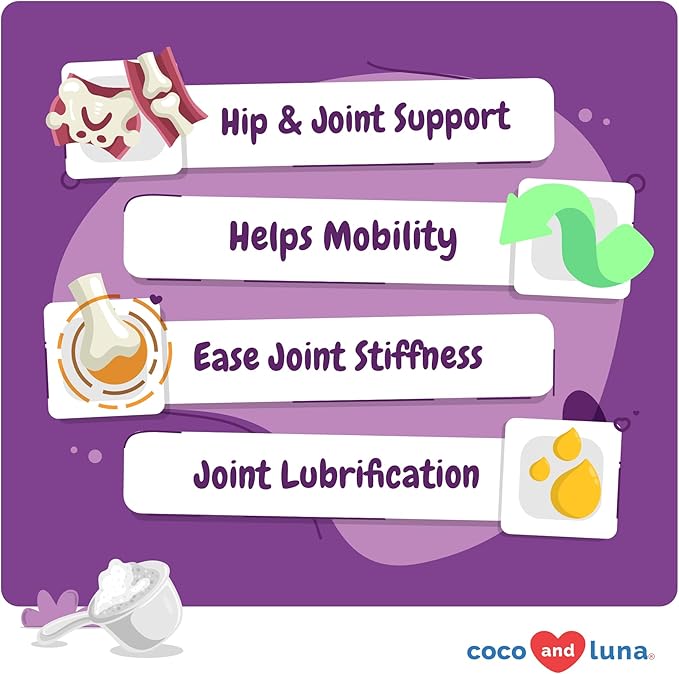 Glucosamine for Cats - 4.23oz/120g Powder - Hip and Joint Supplement for Cats with Green Lipped Mussel, MSM, Chondroitin, and Vitamin E-PawvioPets