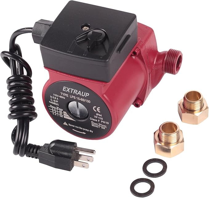 3/4 NPT 110V Hot Water 3-Speed Cast Iron Circulation Pump Circulator Pump-PawvioPets